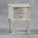 Cream Rose style 2 Drawer Bedside Shabby Chic 